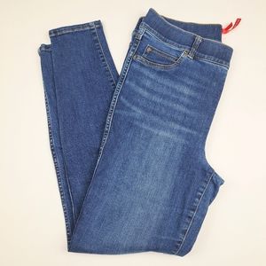 Spanx Ankle Skinny Jeans XL Tall Blue 20342T